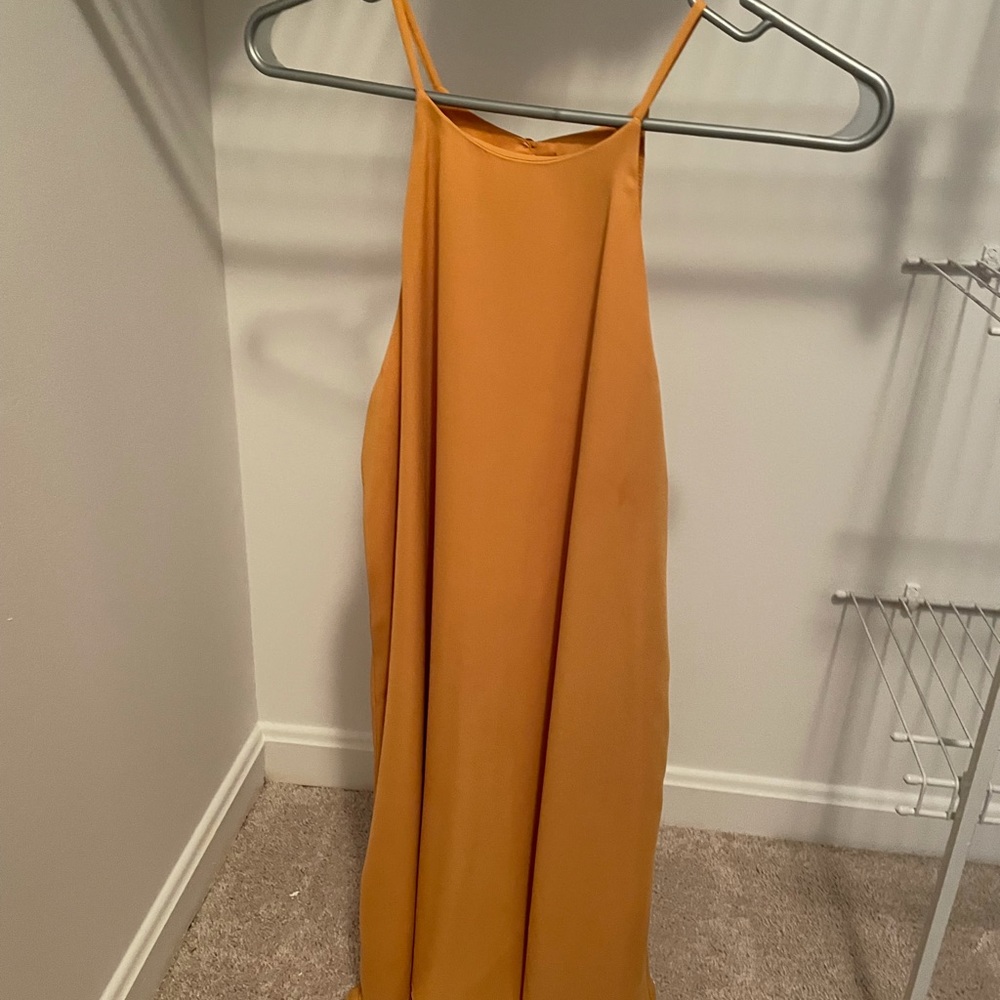 Yellow dress, size small.